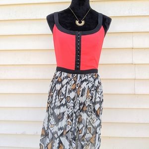 BB Dakota Size 4 Midi Chiffon Dress